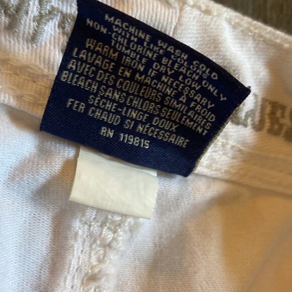 EUC White Denim Rhythm in Blues Sz 8 Distressed/Cutoff Look Shorts - Picture 8 of 11